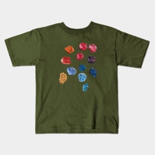 Oil Paint Mixed on Palette for Painting Kids T-Shirt